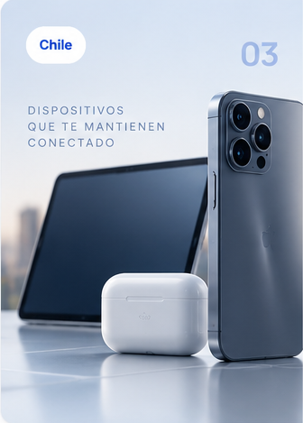 Smartphone, tablet y auriculares — Multibanda SAE en Chile